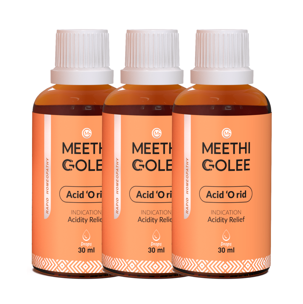 Advanced HOMEOPATHY 2.0 for Acidity and Heartburn Support | Oral Drops | 30 ml - Meethi Golee