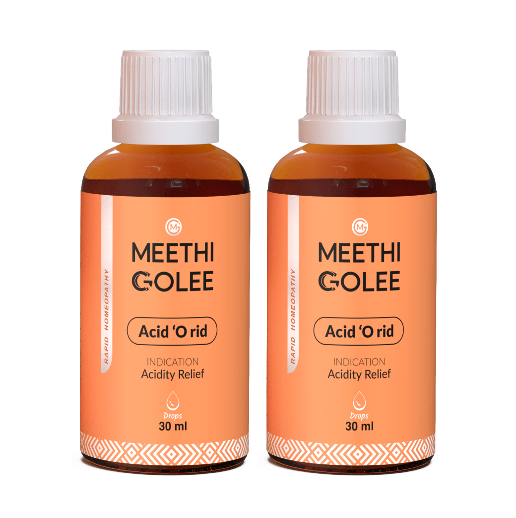 Advanced HOMEOPATHY 2.0 for Acidity and Heartburn Support | Oral Drops | 30 ml - Meethi Golee