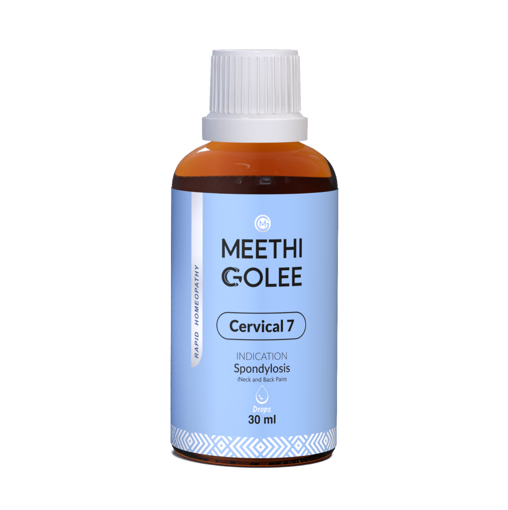 Advanced HOMEOPATHY 2.0 for Cervical Spondylosis, Neck & Back Pain | Oral Drops | 30 ml - Meethi Golee