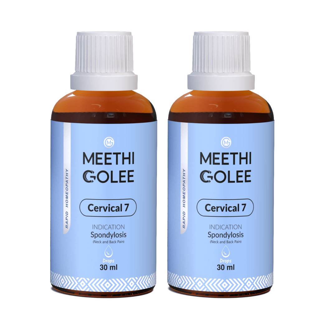 Advanced HOMEOPATHY 2.0 for Cervical Spondylosis, Neck & Back Pain | Oral Drops | 30 ml - Meethi Golee
