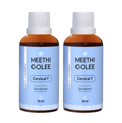 Advanced HOMEOPATHY 2.0 for Cervical Spondylosis, Neck & Back Pain | Oral Drops | 30 ml - Meethi Golee