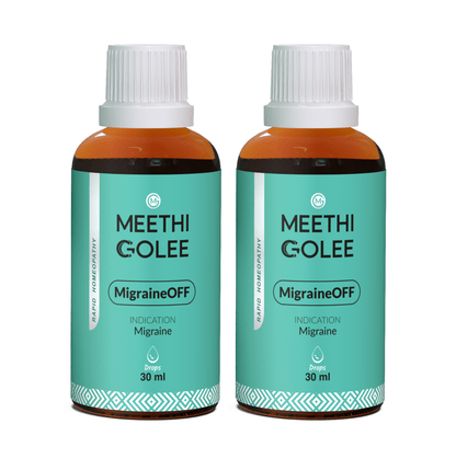Advanced HOMEOPATHY 2.0 for Migraine and Headache Relief Support | Oral Drops | 30 ml - Meethi Golee