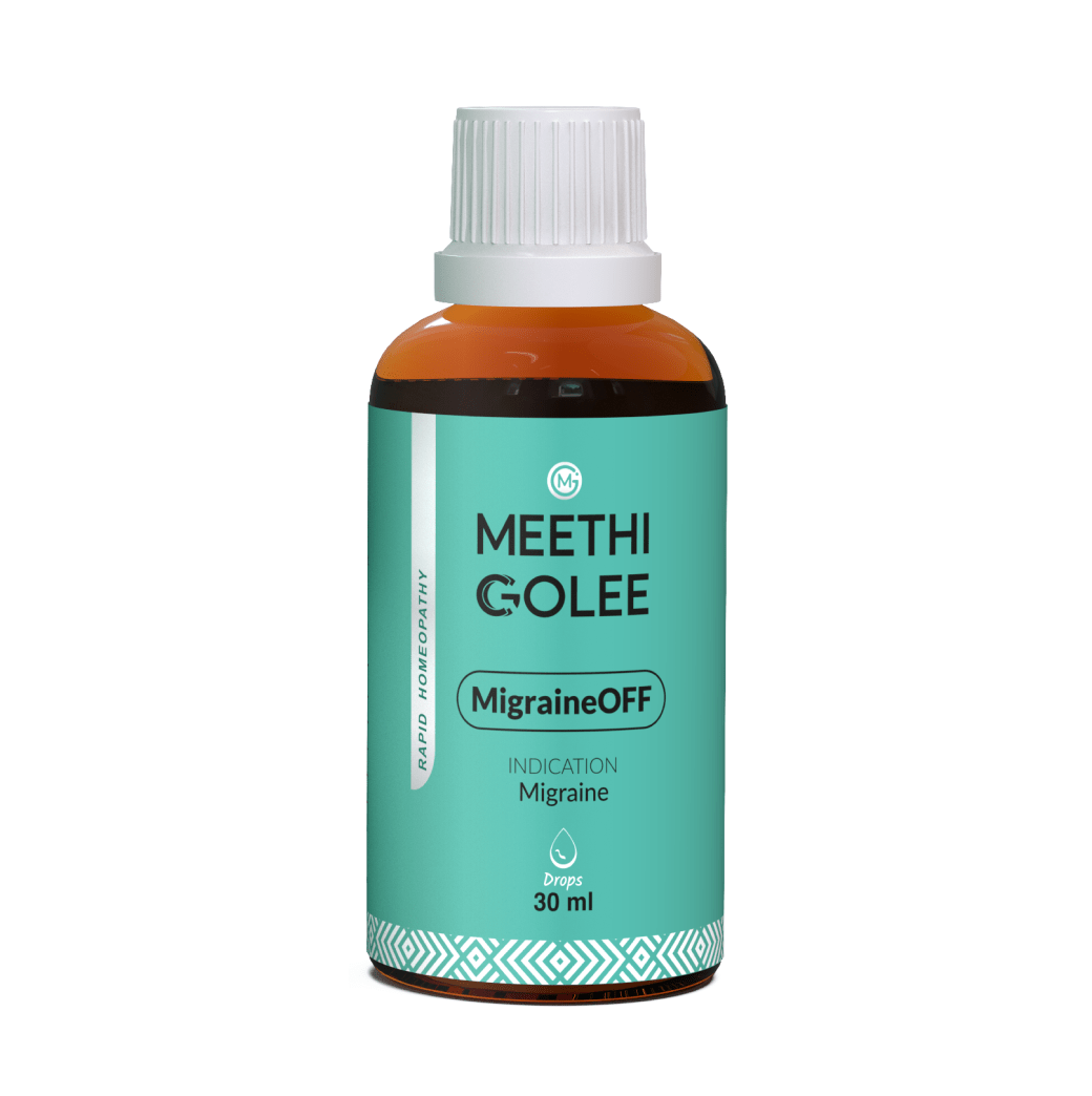 Advanced HOMEOPATHY 2.0 for Migraine and Headache Relief Support | Oral Drops | 30 ml - Meethi Golee