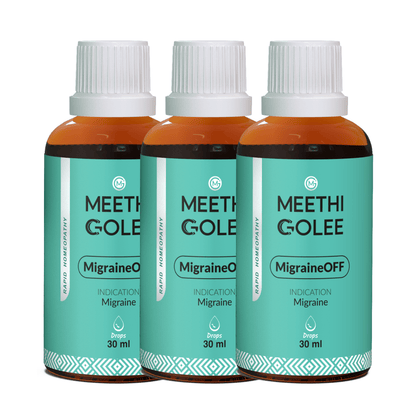 Advanced HOMEOPATHY 2.0 for Migraine and Headache Relief Support | Oral Drops | 30 ml - Meethi Golee