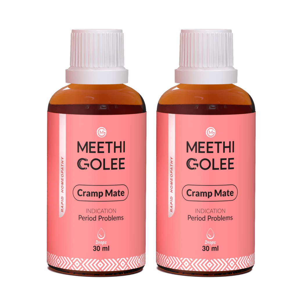 Advanced HOMEOPATHY 2.0 for Period Problems and Cramp Relief Support | Oral Drops | 30 ml - Meethi Golee